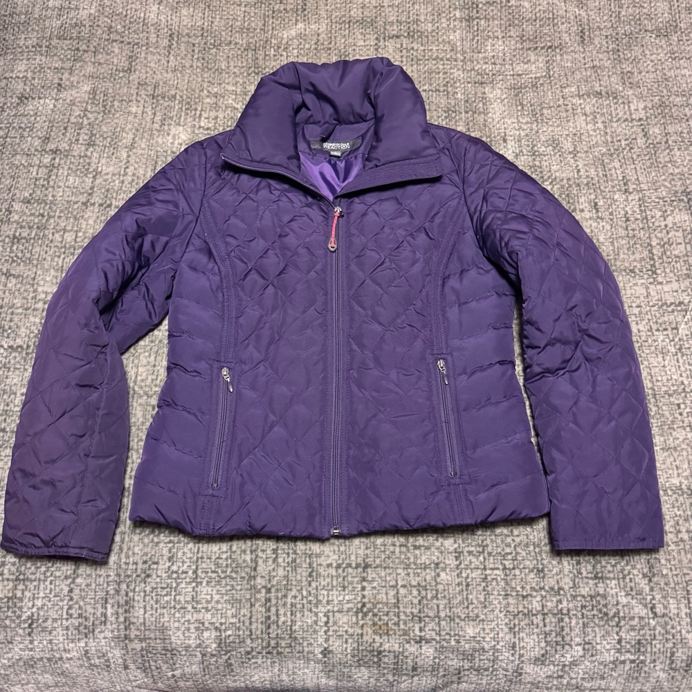 Purple Quilted Kenneth Cole Amy Jacket - M
